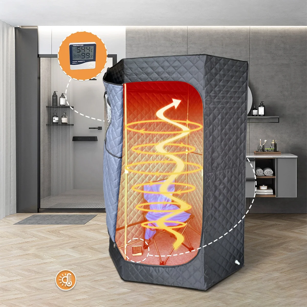 Saunaking Portable Room Spa Whole Body Sauna Tent Portable Steam Sauna Wholesale