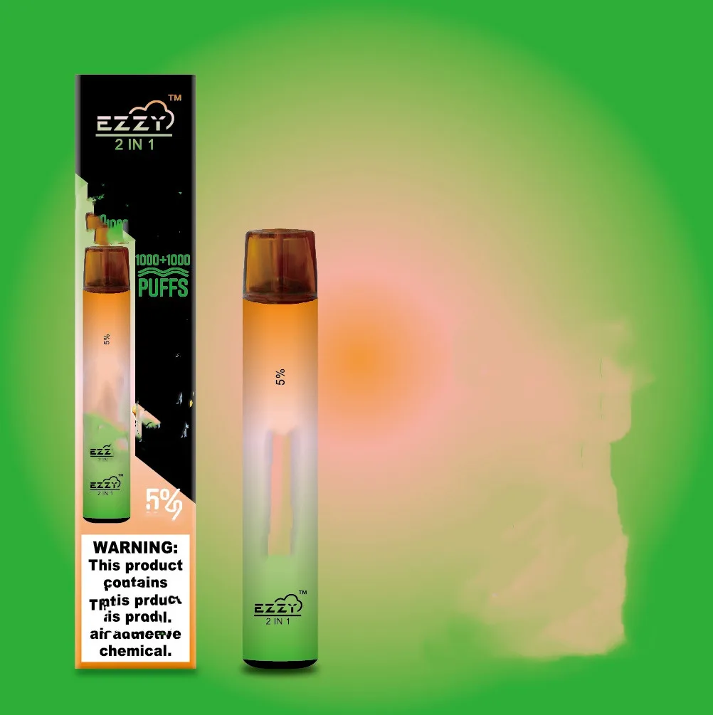 Factory authentic 950mAh 2000puffs refillable empty machine EZZY 2 in 1 switch vape pen