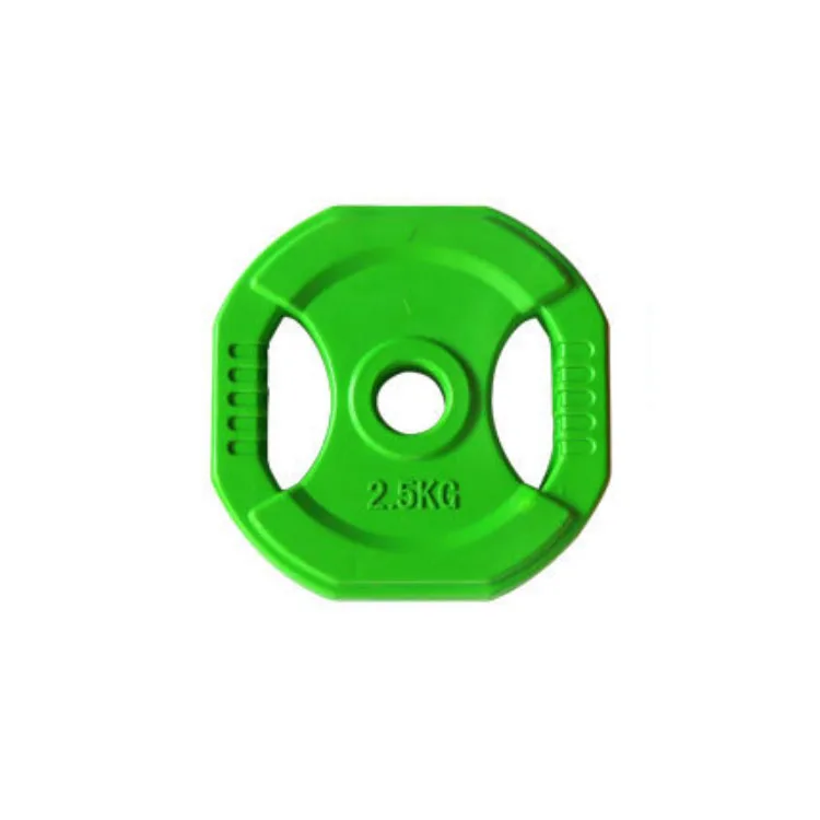 Hot Selling Colorful Cast Iron Coded Bumper Plate 2 Inch Weight Plates with Stainless Steel Insert for Barbell Strength Training