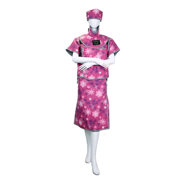 lead free OEM lightweight 0.35mmpb X-ray protection lead rubber clothing for hospital