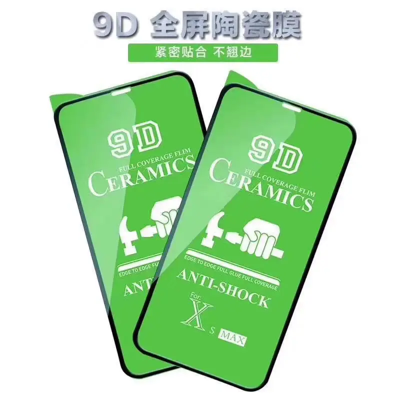 Mobile Phone Accessories 0.33mm 2.5D Full GlueCeramics Anti Shock Tempered Glass Screen Protector For iPhone 13 Pro Max