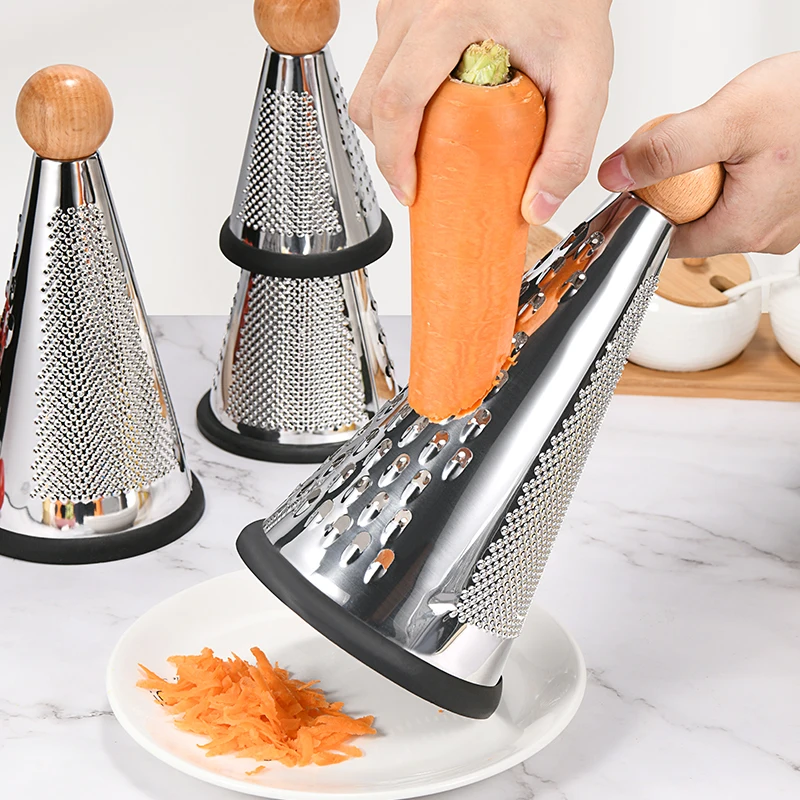 Conical Grater Stainless Steel Manual Grater Potato Carrot Cheese Lemon Grater