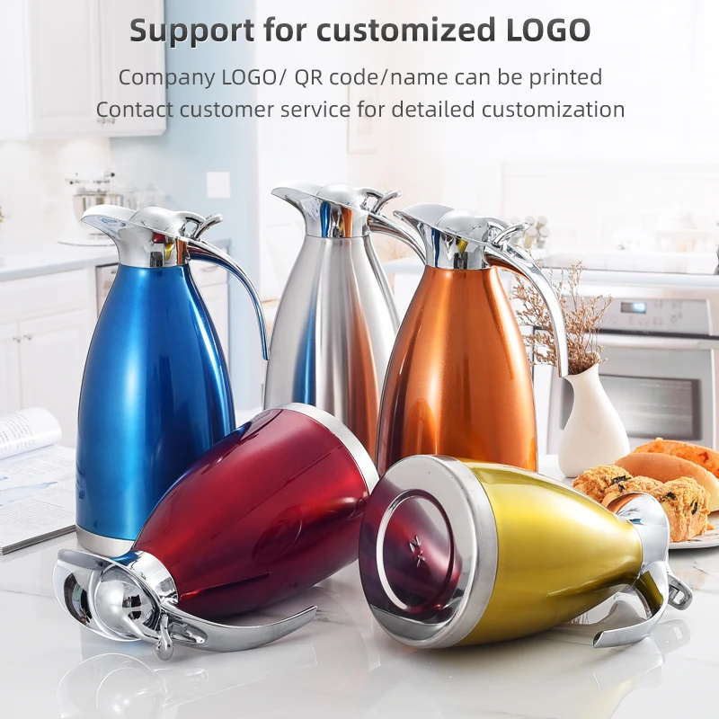 Stainless Steel Insulated Kettle European Double Vacuum Kettle Large Capacity Kettle For Gift