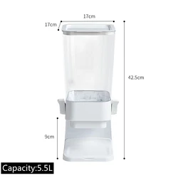 Multifunction grains rice nuts dry food cereal gravity bin dispenser storage container set