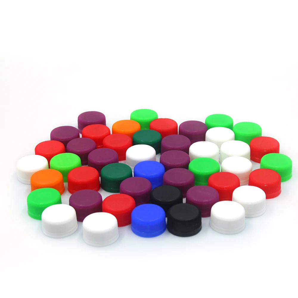 high quality  PCO 1881 28mm Custom Coloured Plastic  Bottle Screw Caps drink cap beverage cap Preventing leakage