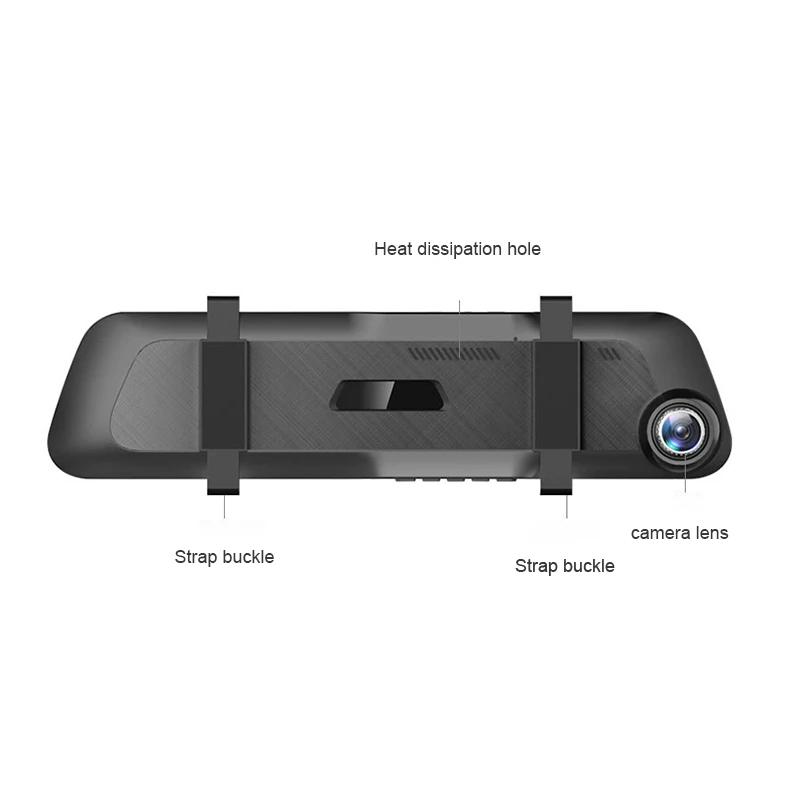 Высококачественный двойной видеорегистратор DVR 1080P dvr 3 5 дюймовый IPS Черный Ящик заднего вида зеркальный регистратор автомобильная камера