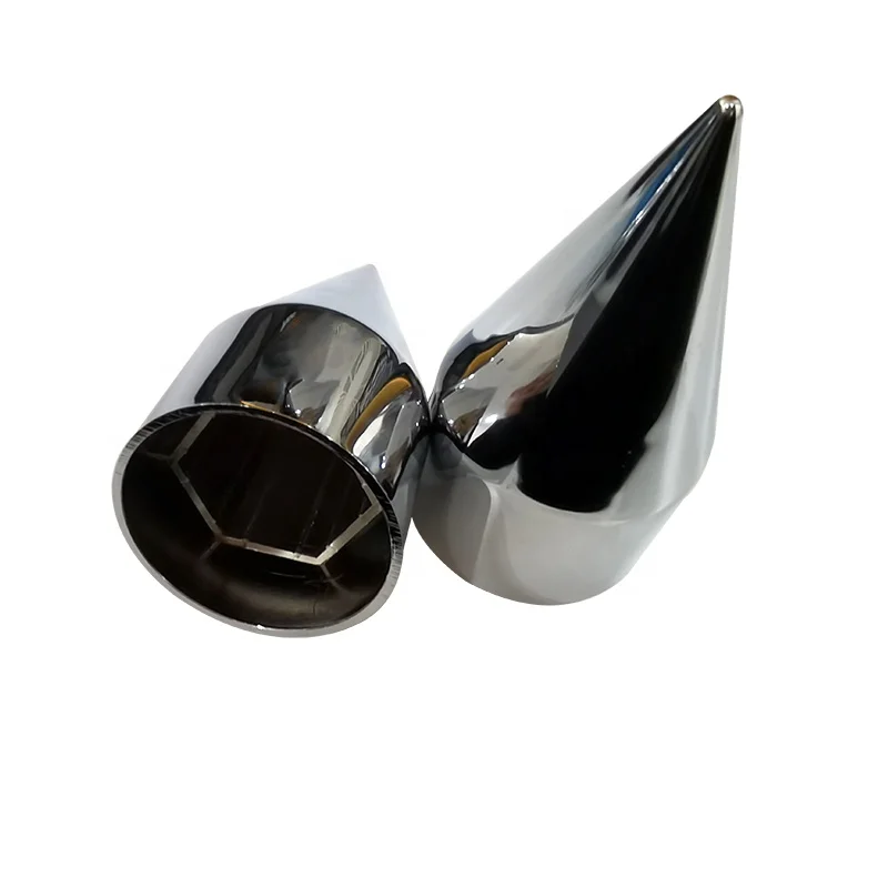 38mm Push on Chrome Plated Iron Lugnut Cover Wheel Lug Nuts Cover Dust Cap For Truck