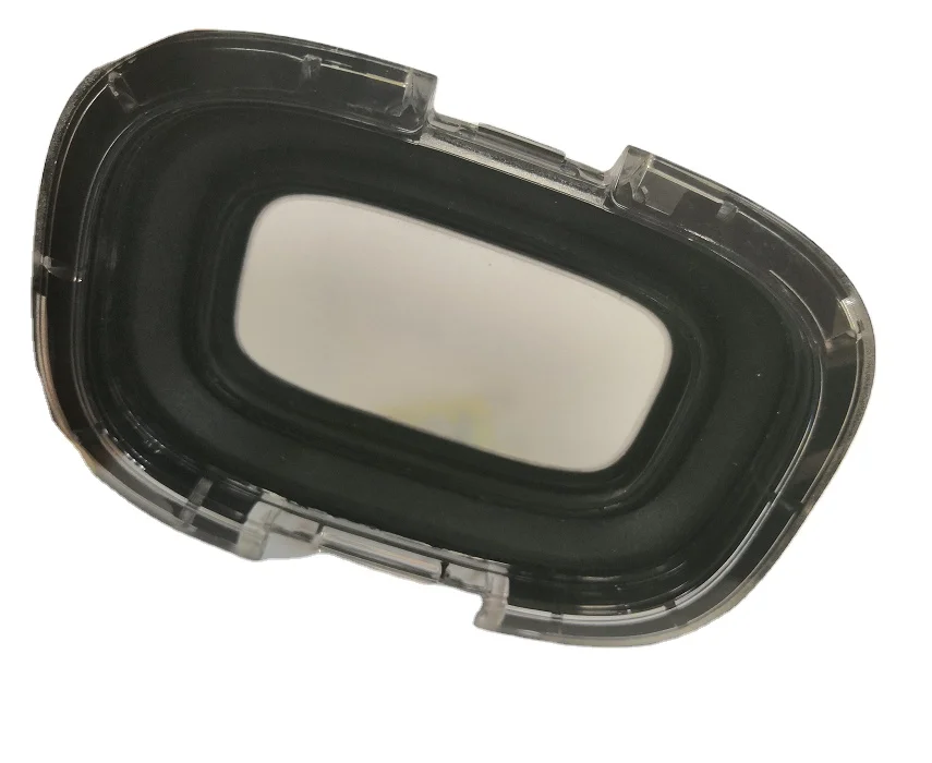 High quality OEM LSR silicone rubber injection molding overmolding with clear plastic