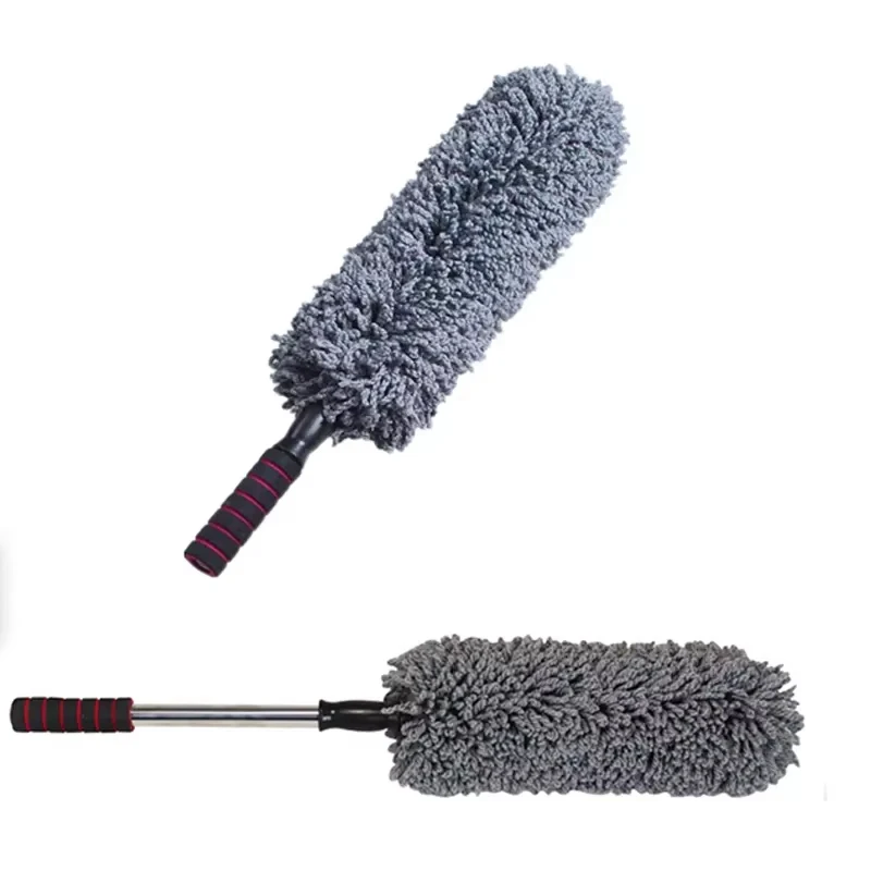 Car Wash Brush Washing Duster Microfiber Scratch Free Cleaning Dirt Duster Car Dust Brush With Extendable Handle