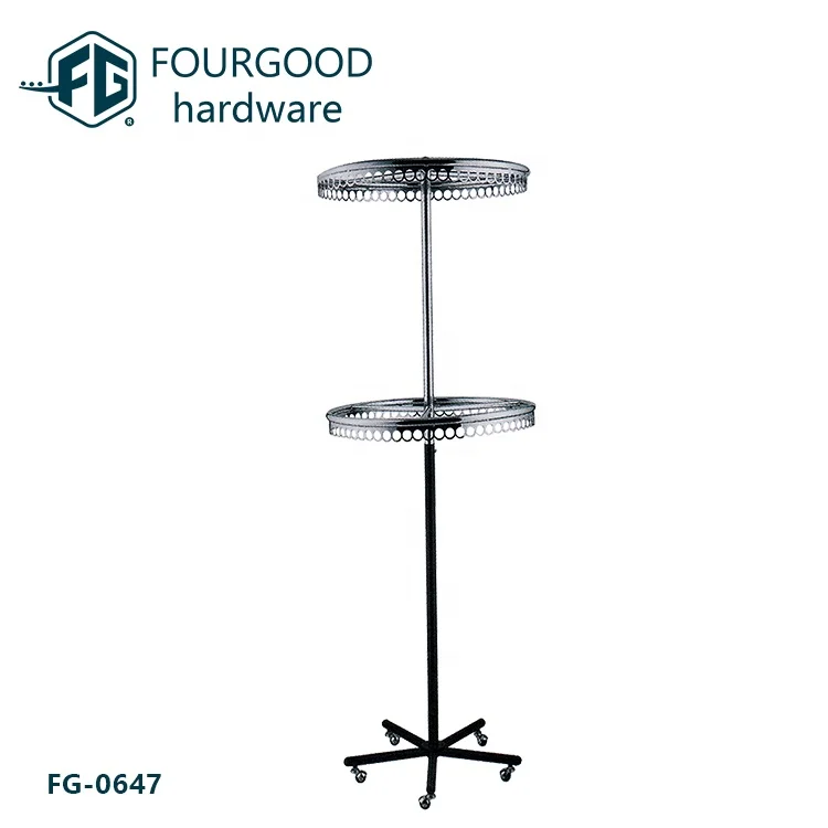 Display equipments metal clothes racks and stands granite display rack