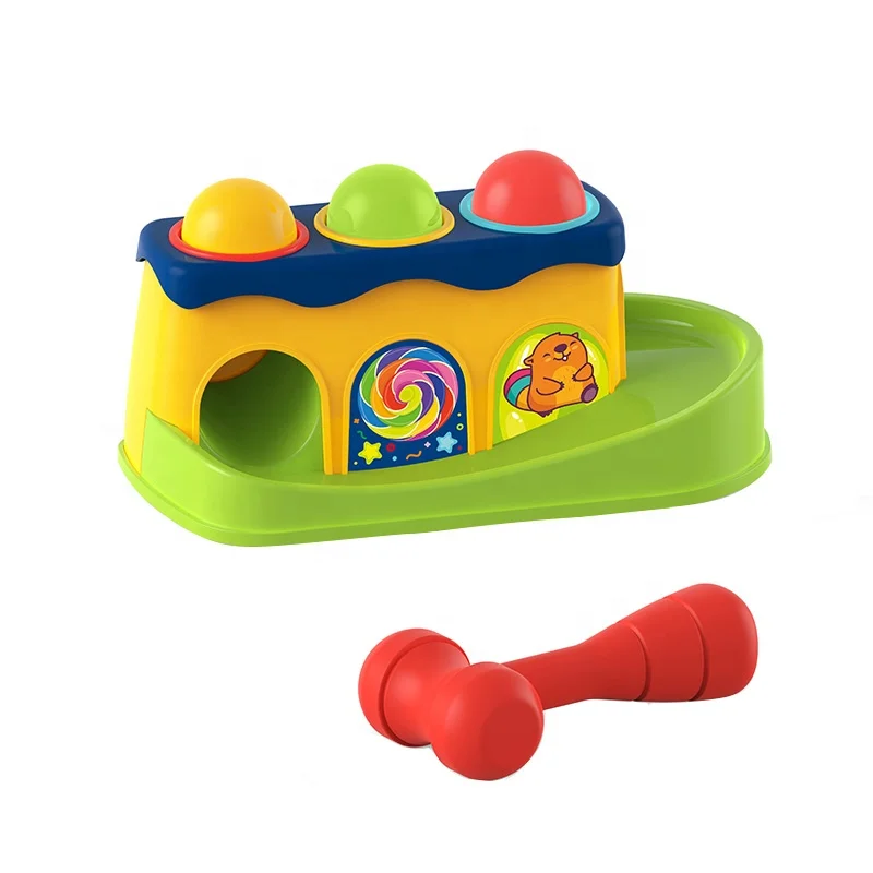 EPT Hot sale ECO-friendly ABS intelligence infant baby whack A mole toys educational hammer pounding toy set for kids gifts