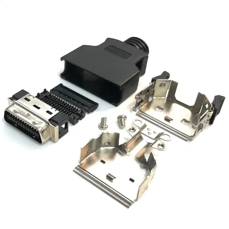 Высококачественный Разъем SCSI 26Pin scsi Штекерный Кабельный разъем с АБС-капотом для электроники