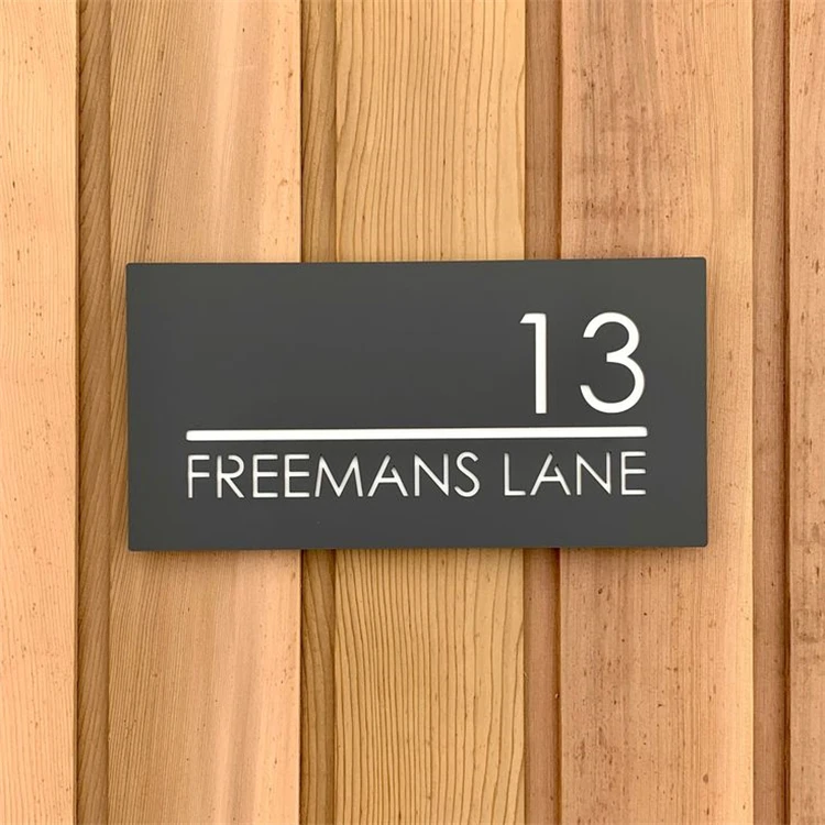 Wholesale Custom Metal Hotel Door Plate Sign Modern Light Electronic Design Cheap Price House Number Plate for Apartment Office