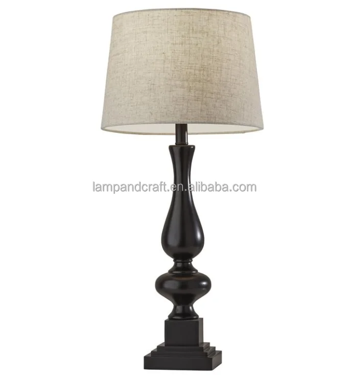 black wooden hotel desk lamp for hotel Guestroom living room Bedroom Room office Home Lighting Decoration