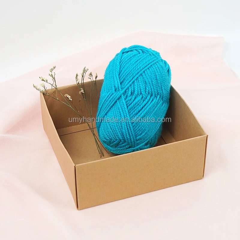 Wholesale Eco-Friendly Hand Knit Lana Wool Crochet cotton blended thick yarn wool and cotton blend