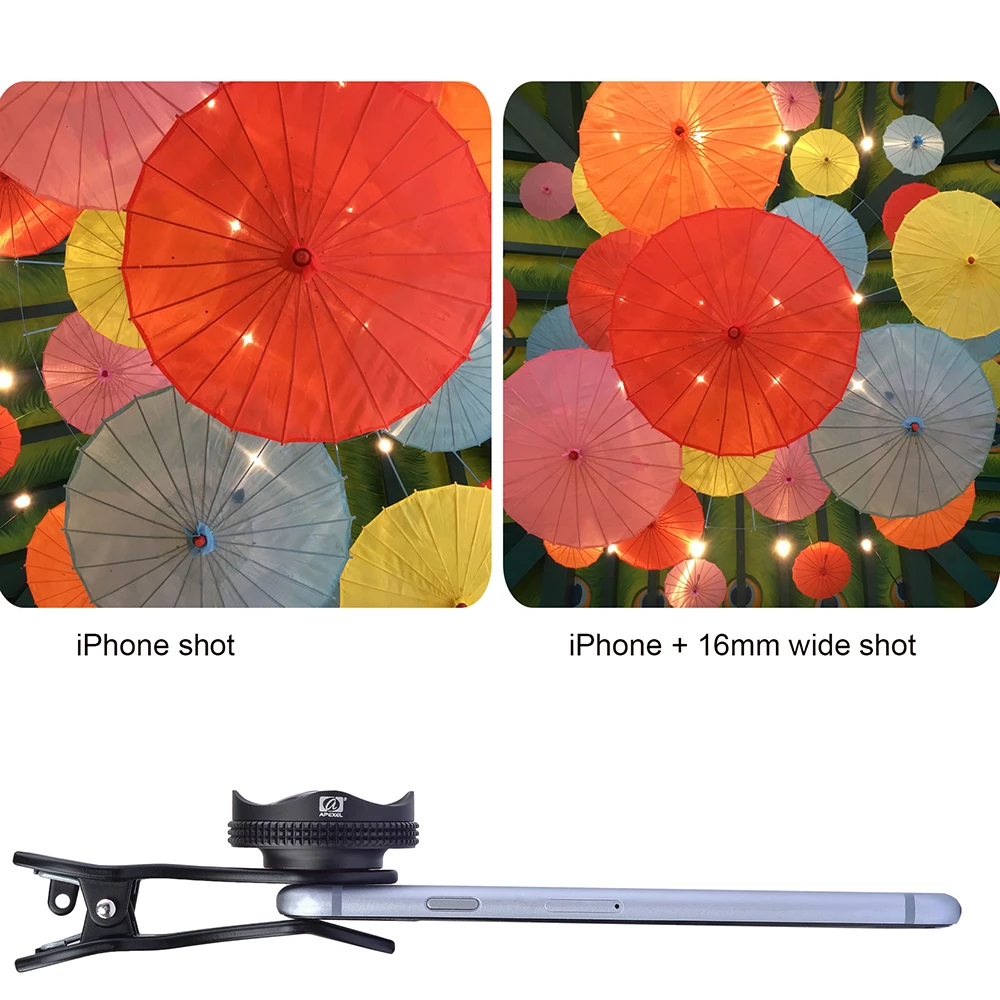 APEXEL Pro Camera Lens Kit 16mm 4K Wide Angle Lens With CPL Filter Universal HD Mobile Phone Lens for All Smartphone