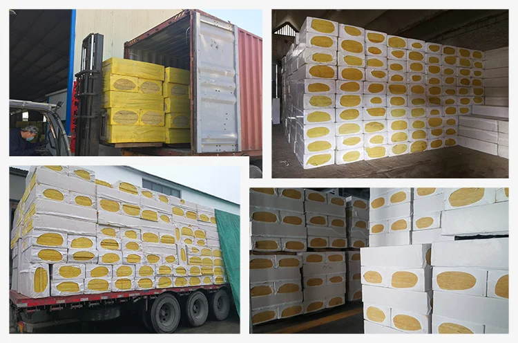 Rock Wool Insulation Material Shengshi JinDing Acoustic Panels Rock wool Board for Sale rock wool roof blanket insulation