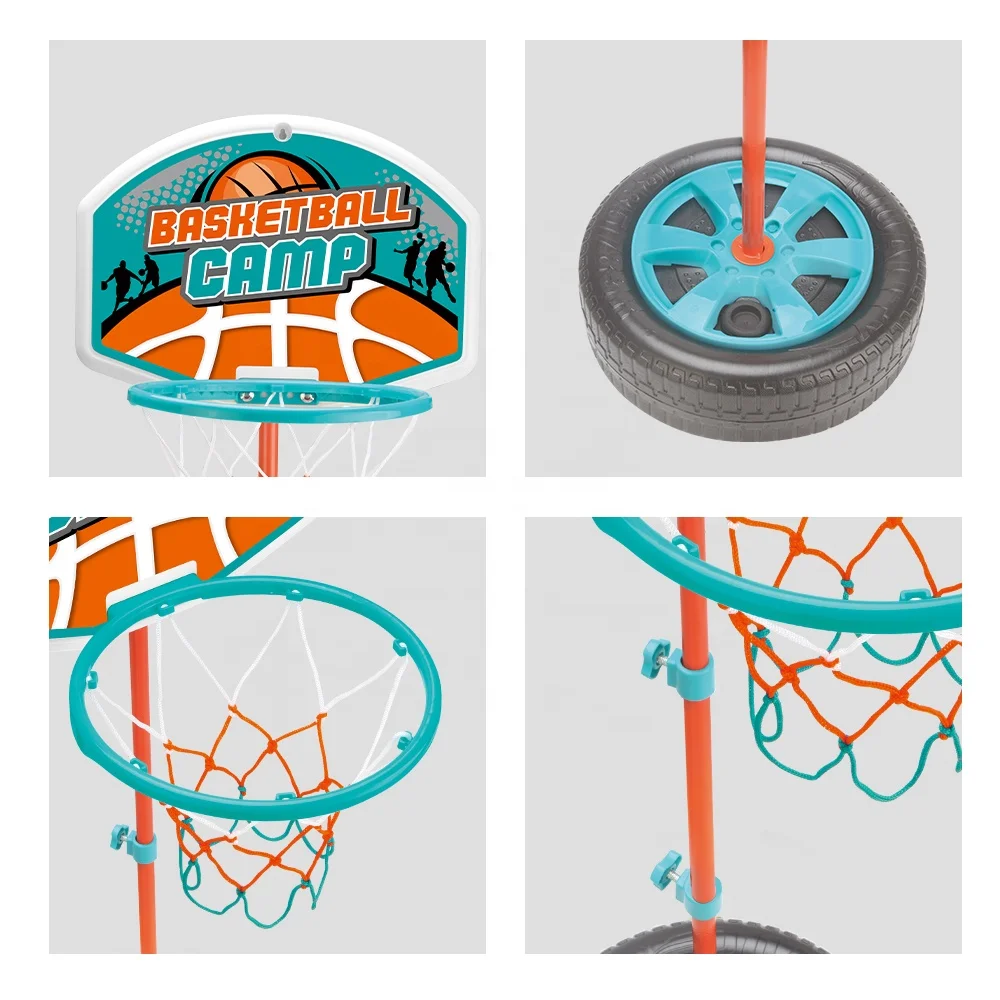 Kids Adjustable Height Basketball Hoop Toys for Boys Girls Indoor Outdoor Basketball Stand Toys Sports Balls