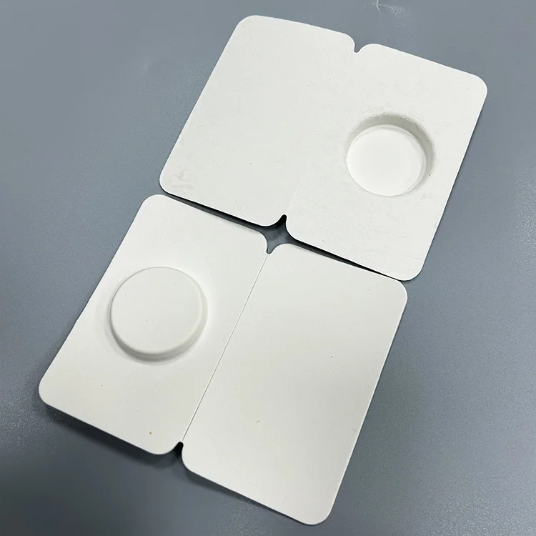 Top Quality Recyclable Biodegradable Protective Wet press tray Customized Moulded Pulp Fiber for Cosmetics Packaging