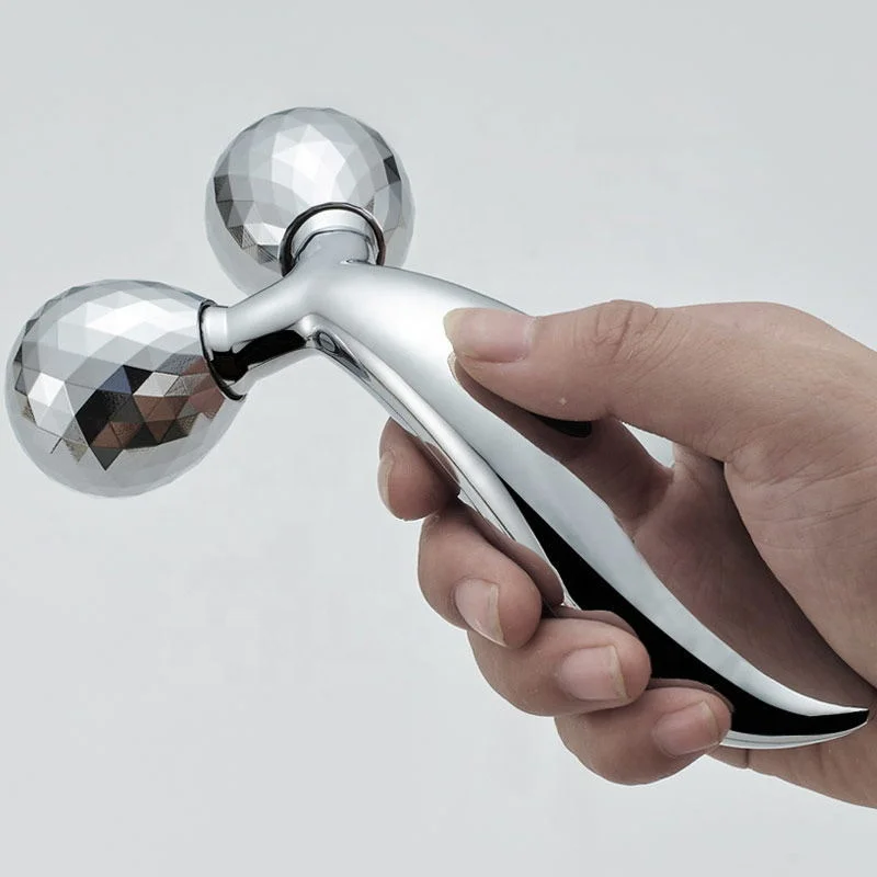 Y Shape 3D Microcurrent 360 Rotation Facial Lifting Beauty Tool Slim Face Massage Roller