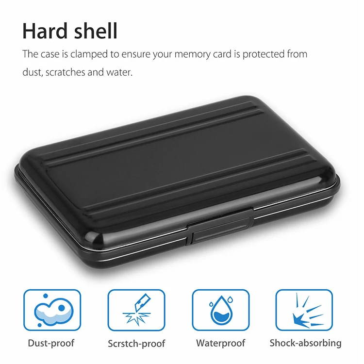 SD Card Holder SD Card Sleeve Storage Box Waterproof and Durable SD Card Holder Protective Case