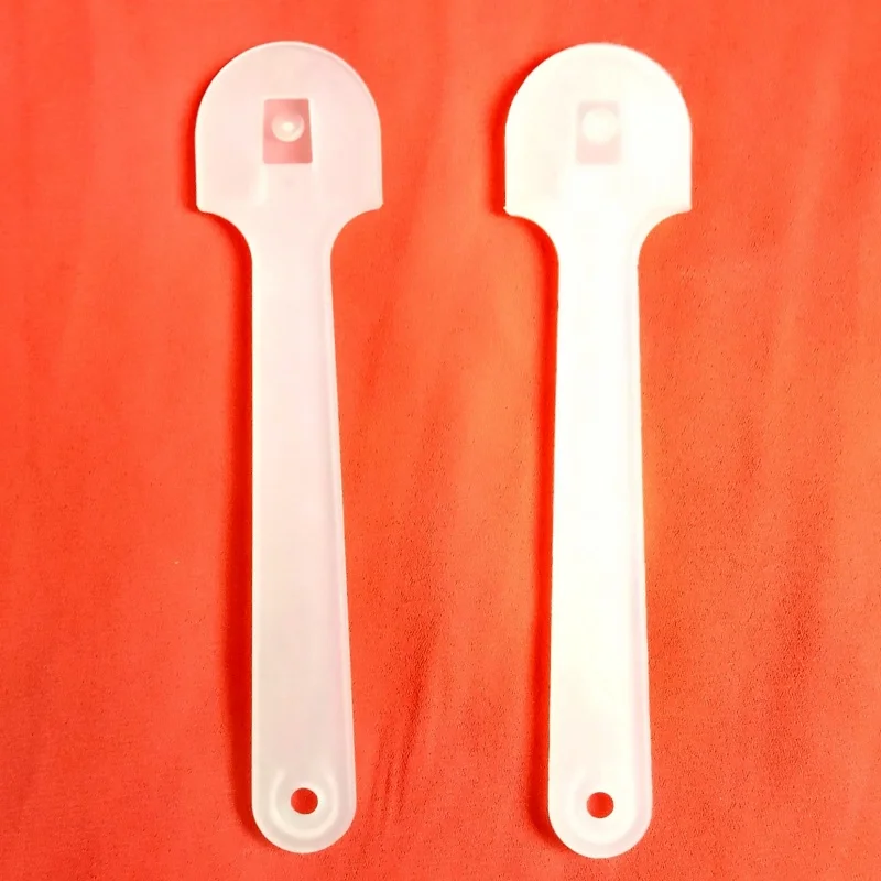 
promotion plastic stamp fan handle fan handle transparent 