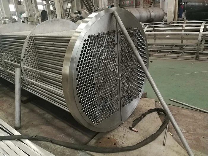 Industrial SS304 stainless steel titanium inner fin shell tube heat exchanger