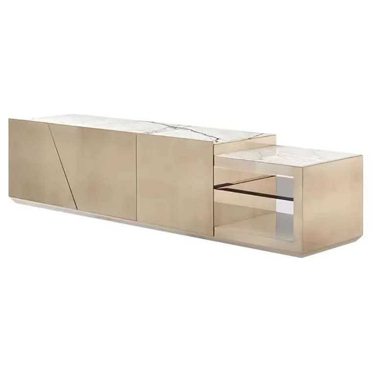 TV cabinet light luxury Italian video and audio cabinet modern simple storage cabinet high-end Customization