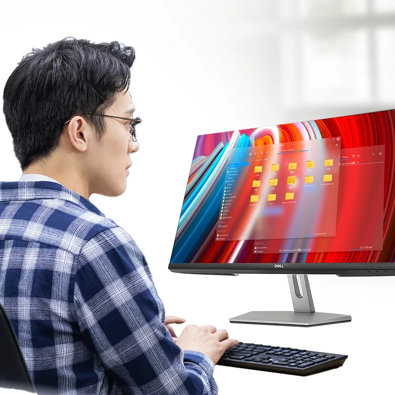 E-sports PC Monitor for Dell S2721H 27inch Wide Angle Ultra-slim Display Screen LED AV Entertainment Business Office Monitors