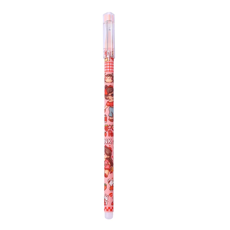 Creative cartoon cute straight stick neutral pen student high appearance level can erase office gift pen signature pen