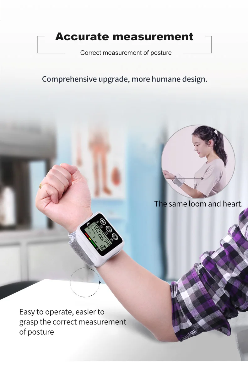 Best Wrist Blood Pressure Monitor Watch Tensionmeter Watch for Children Digital BP  Wrist Blood Pressure Meter for OEM LOGO