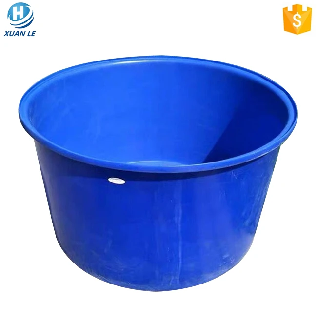 Rotational plastic 100 gallon fish farming tank container for aquaponics