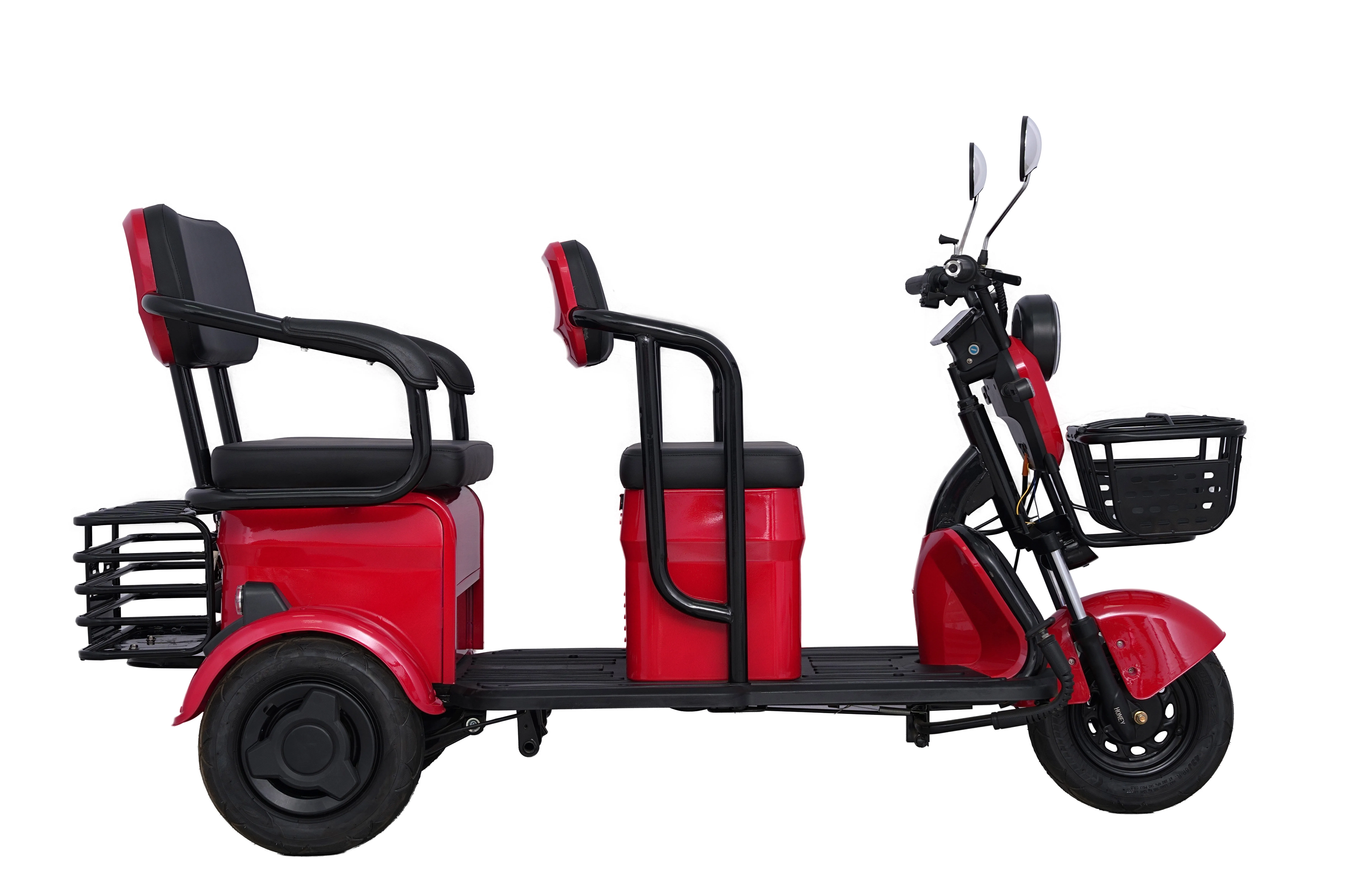 High Quality 48v 3-Wheel Electric Scooter Open Type Electric Tricycle for Adult Home Transport and Cargo Made in China