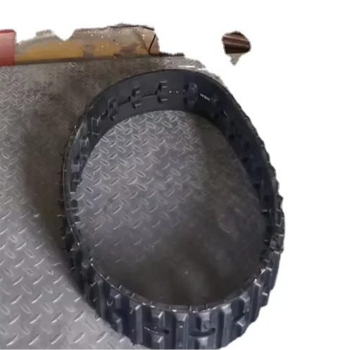 Rubber Tracked vehicle with Wheel Agriculture Crawler robot rubber tracks and wheels sprocket