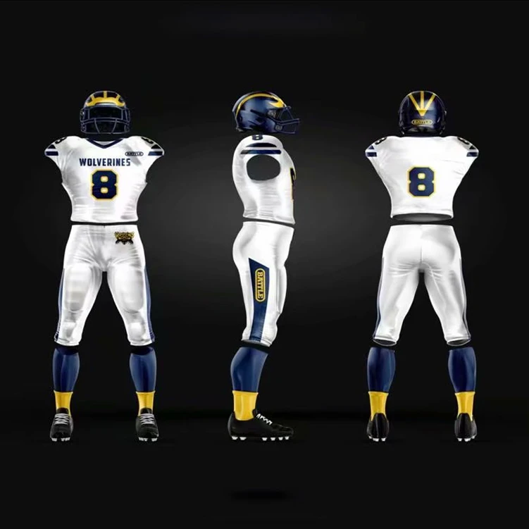 2021 new model custom tackle twill sublimation american football practice pant shirt uniform jersey set