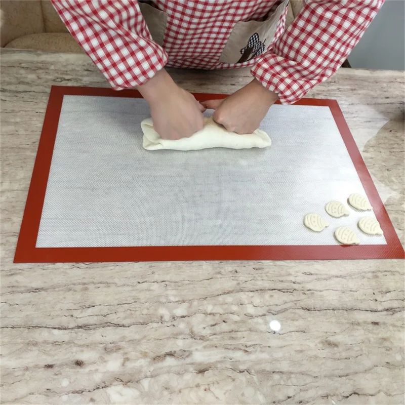 simake 60x40cm silicone baking sheet silicone baking mat pastry rolling mat