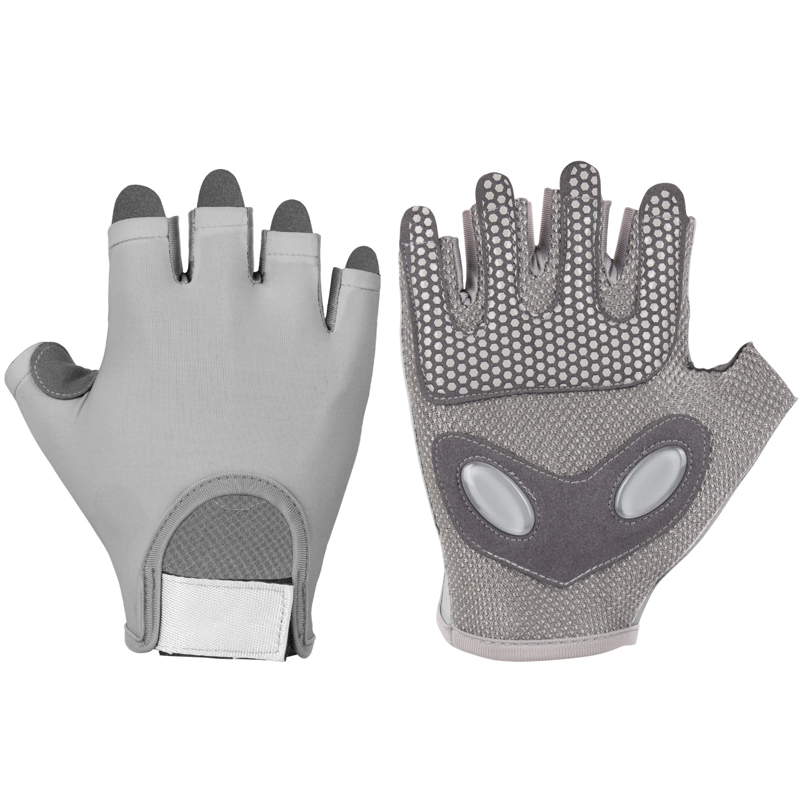 Sports half-finger liquid silicone protective fitness gloves skipping yoga breathable thickened palm pad wear-resistant non-slip