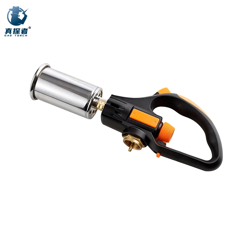 GF-8011 piezo ignition soldering butane burner gas torch lighter refillable for outdoor