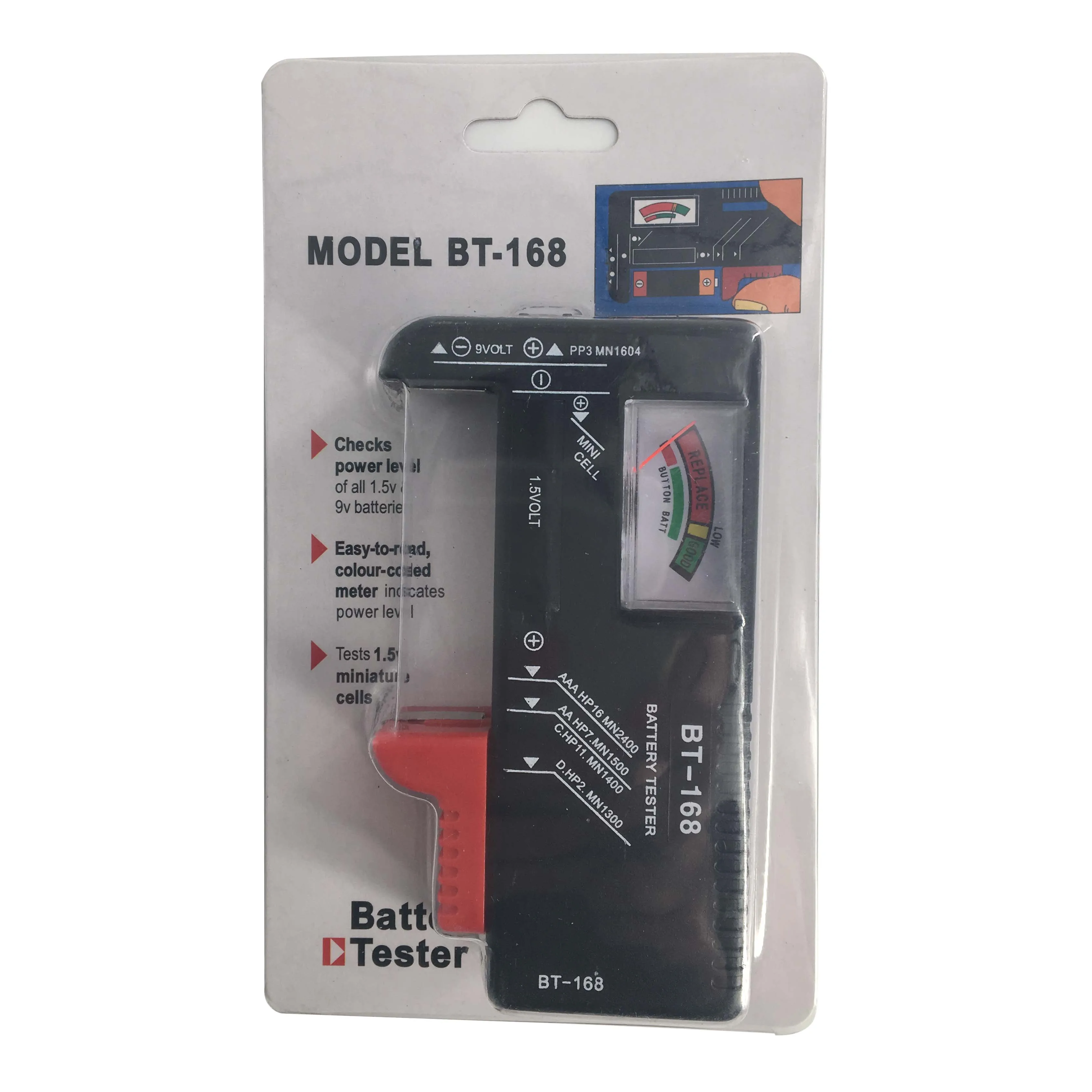 true OEM brand new ABS material BT168 analog battery capacity tester for recycling use and rubbish classification