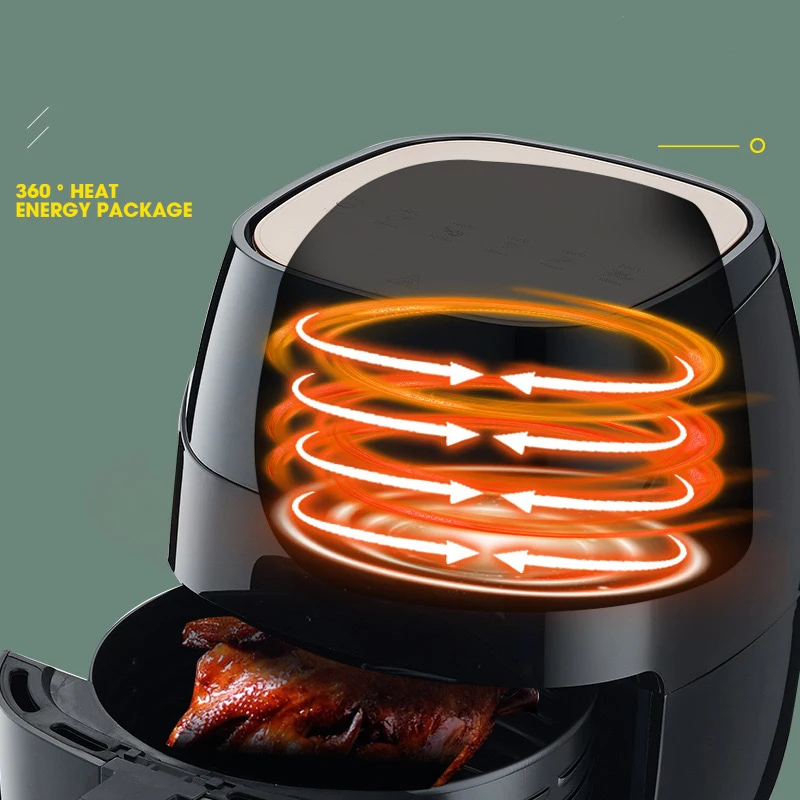 Online Shop Hot Sale Stainless Steel Air Fryer Oven Custom Oil Free Deep Fryer 5L Air Fryer