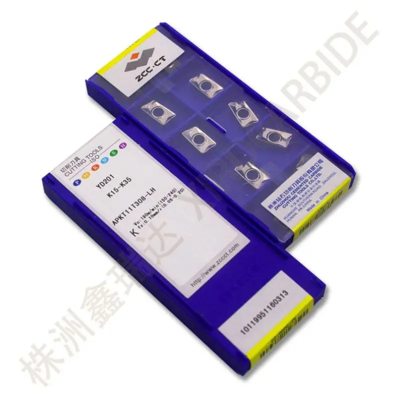 Режущий нож zcc вставки карбида APKT11T308-LH