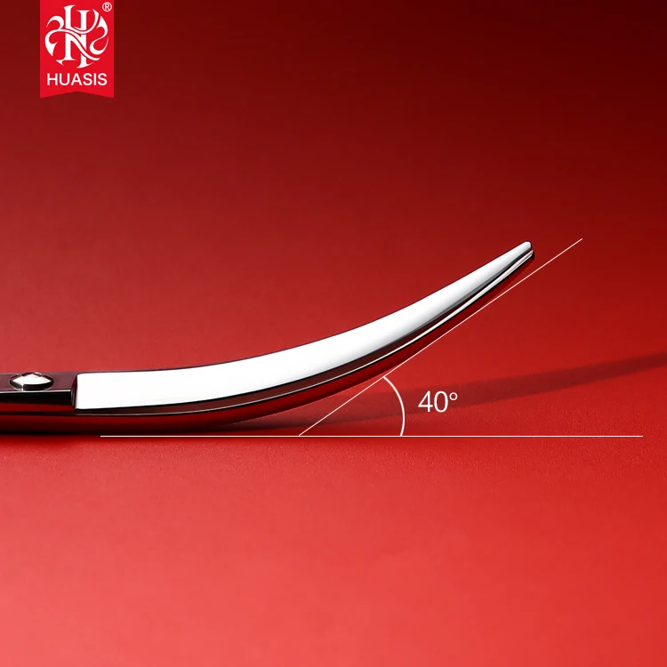 AR-70DQ Professional Big Curved Scissors for PET Groomers Cats Trimming Shears with Symmetrical Handle 7inch SUS440C