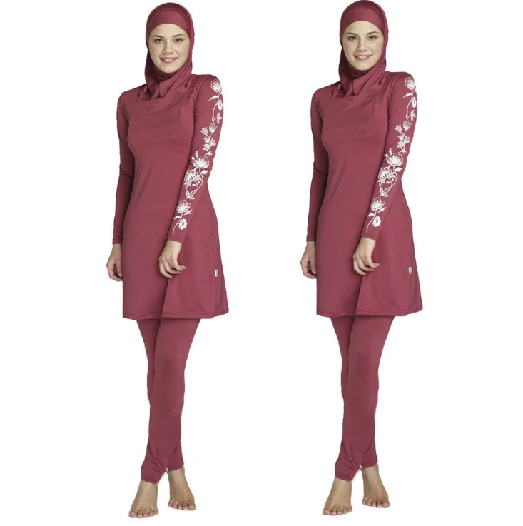 Wholesale Low Quantity Woman Bath Swim Suit Islamic Hijab Muslimah Swimwear Swimsuits