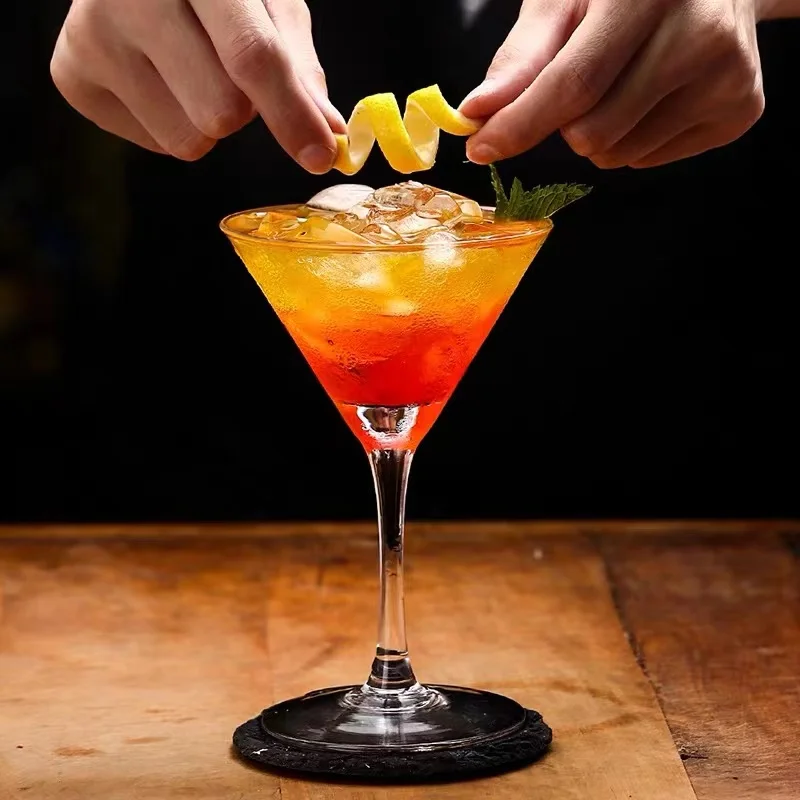 Wholesale In Stock 125ML Clear Whiskey Cocktail Glass Martini Bar Wine Glasses Goblet Cup Stemmed Champagne Glasses