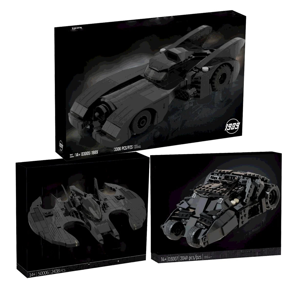 1989 batmobile batwing Super Movie Hero 50003 aircraft D3005 Armored Vehicle Car D3007 Tumbler Building Block Toy Christmas Gift