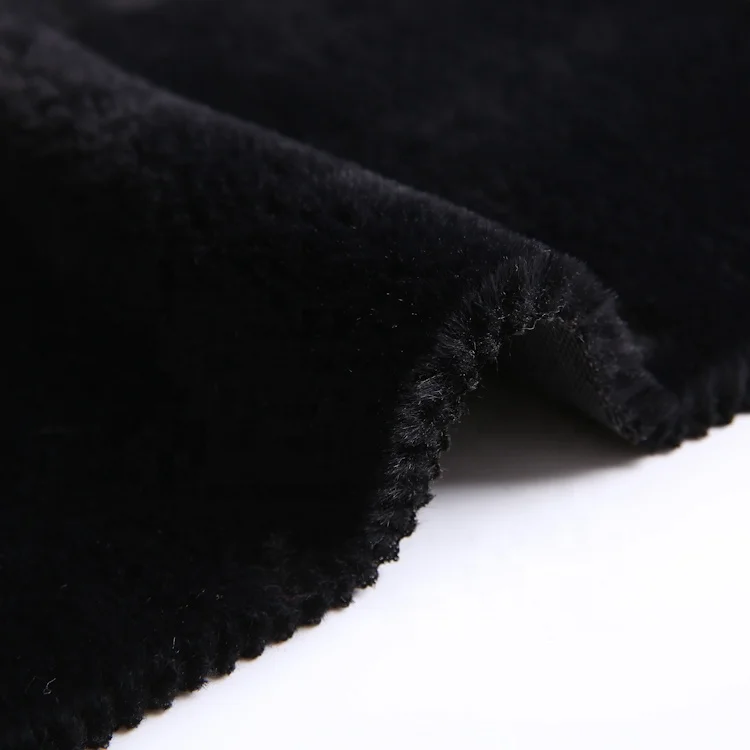 Bunny Marten black brush velvet fabric online wholesale for sale