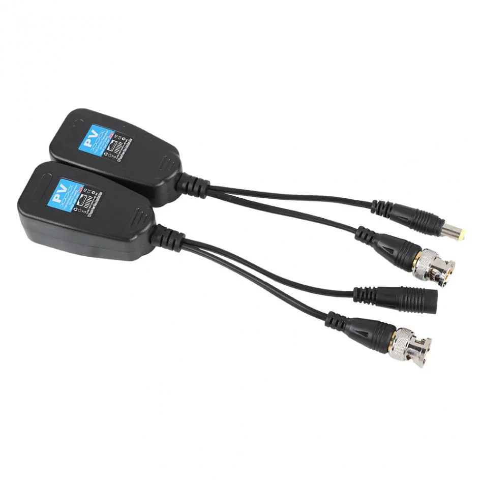 Doonjiey 1 пара пассивных CCTV Coax BNC Video Power Balun трансивер для разъема