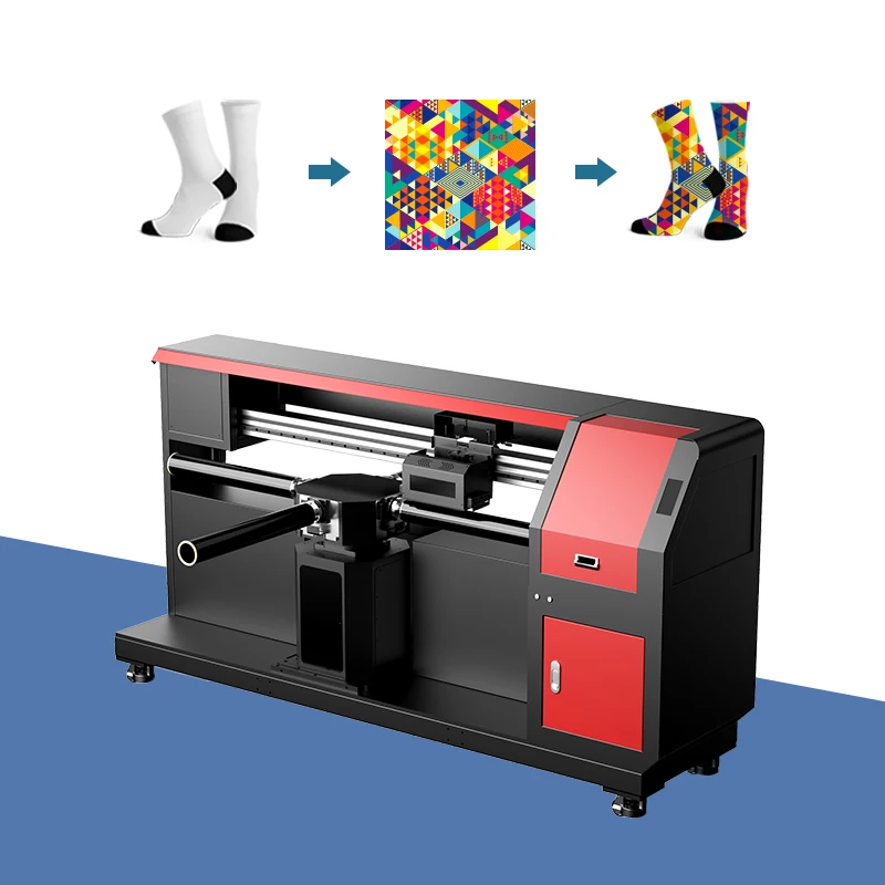 2024 Digital Sock Printer New Technology 3D Seamless Cotton Socks Long Stockings Inkjet Printing Machine