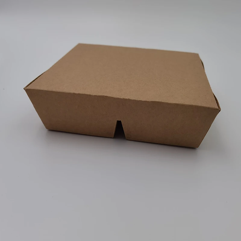 3 compartment kraft paper food packaging container