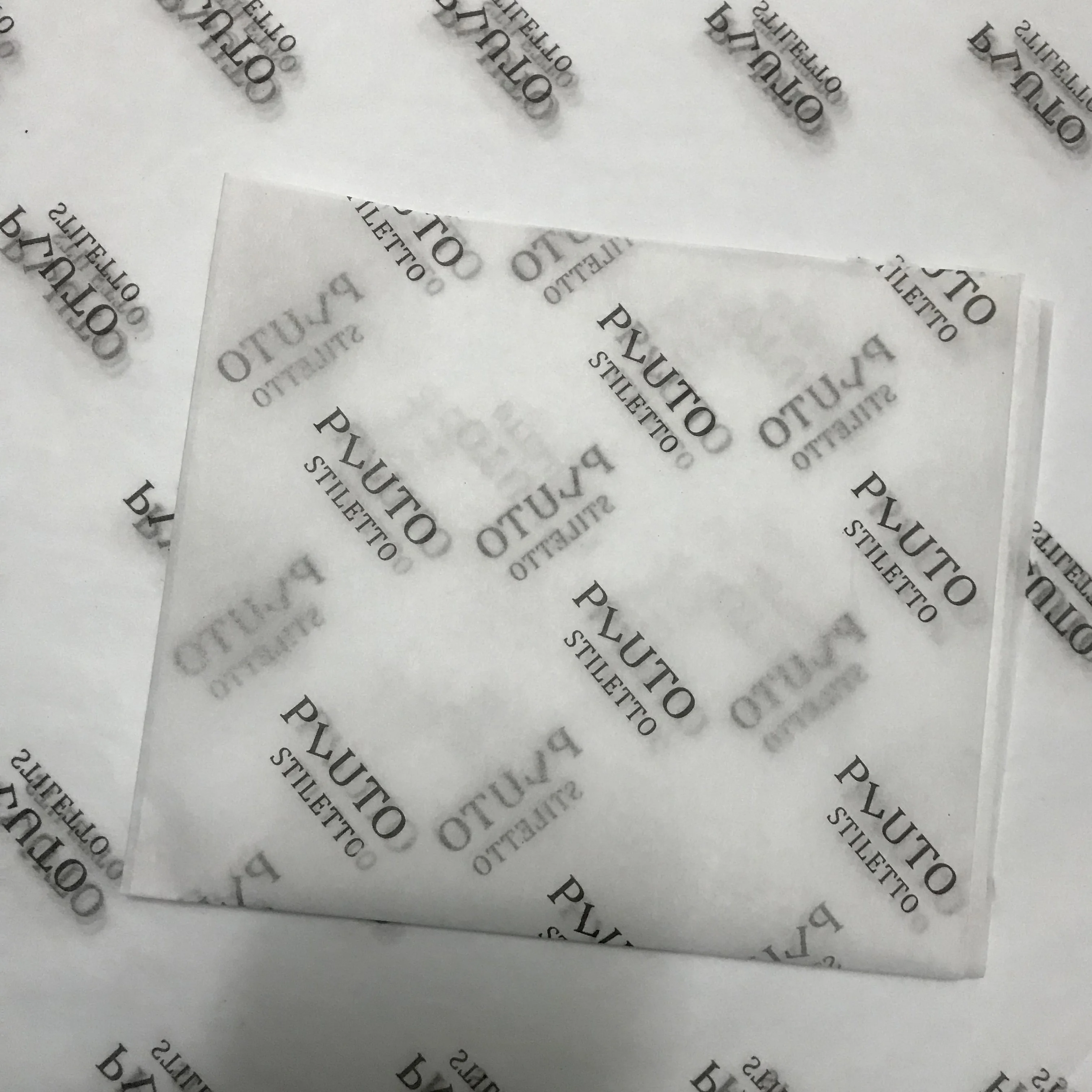 White Translucent Biodegradable Custom Handbag Zipper Metals Wrapping Tissue Paper